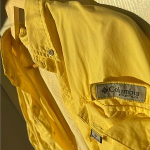 Columbia Fishing Gear SPF long sleeve shirt yellow